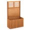 Wooden Raised Garden Bed with Privacy Screen - 25" L x 13" W x 41" H